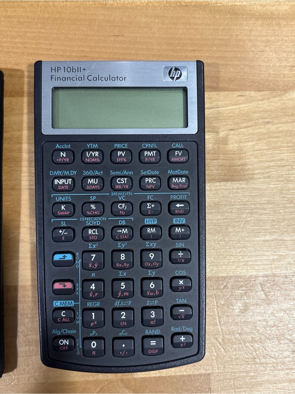 Hewlett Packard HP-10BII+ Plus Financial Calculator w/ Soft Case Tested Works